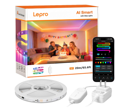 Inteligentne oświetlenie Lepro Taśma LED S1 20m Wi-Fi Bluetooth RGBIC